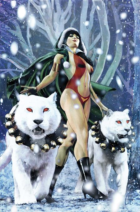 Vampirella Helliday Special 2026 #1 (One Shot) Cvr E Cat Staggs Metal Premium Var