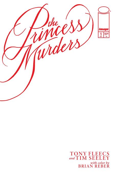 Princess Murders #1 Cvr E Blank Sketch Var