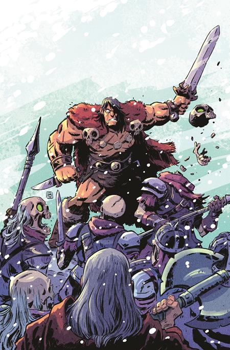Conan The Barbarian Tides Of The Tyrant King #4 (Of 4) Cvr E Derek Laufman Virgin Cardstock Var (Mr)