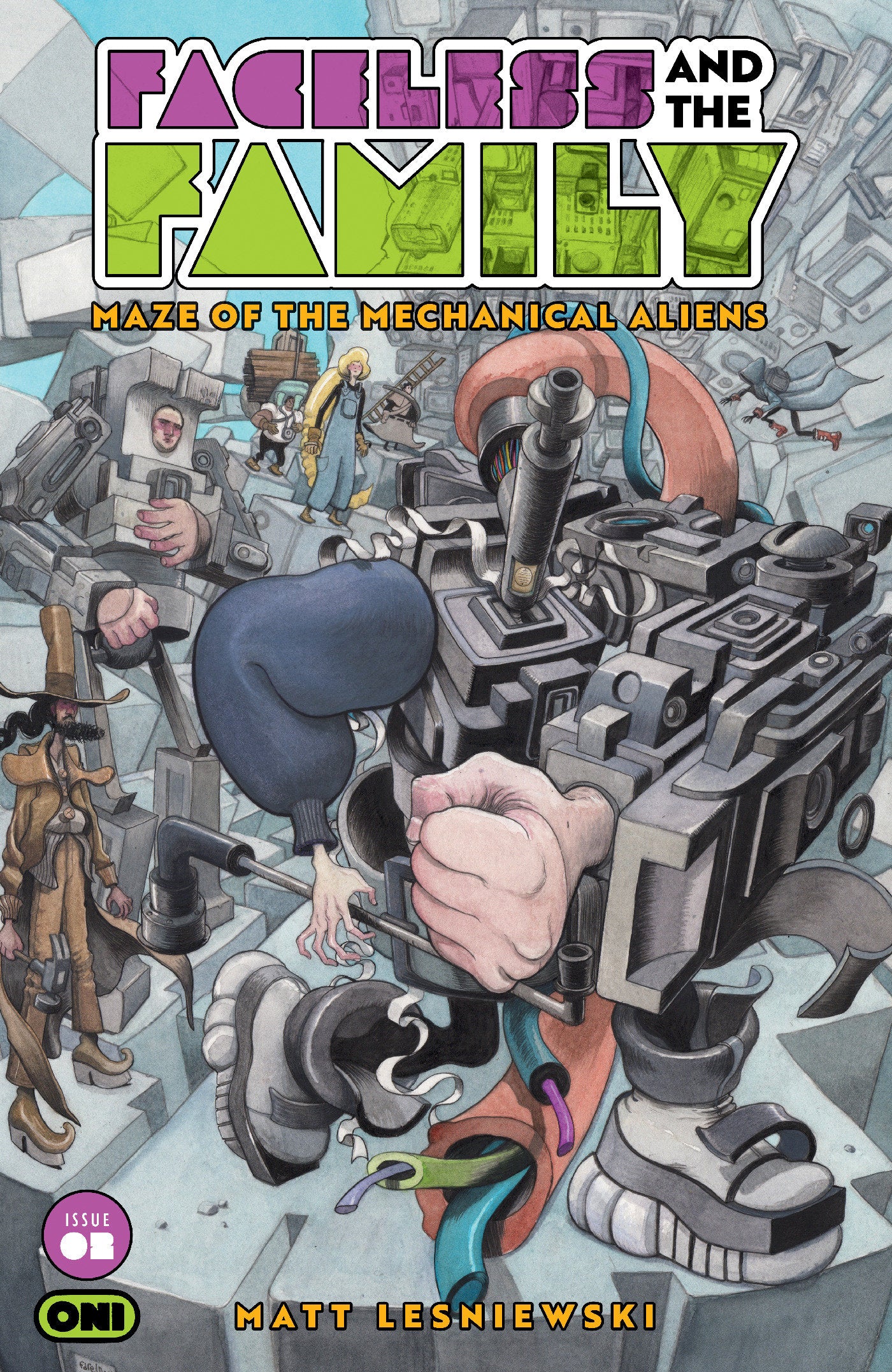 FACELESS AND THE FAMILY MAZE OF THE MECHANICAL ALIENS #2 CVR B FAREL DALRYMPLE VAR