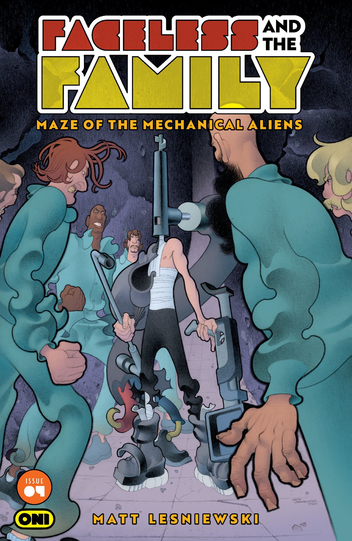 Faceless And The Family Maze Of The Mechanical Aliens #4 Cvr A Matt Lesniewski
