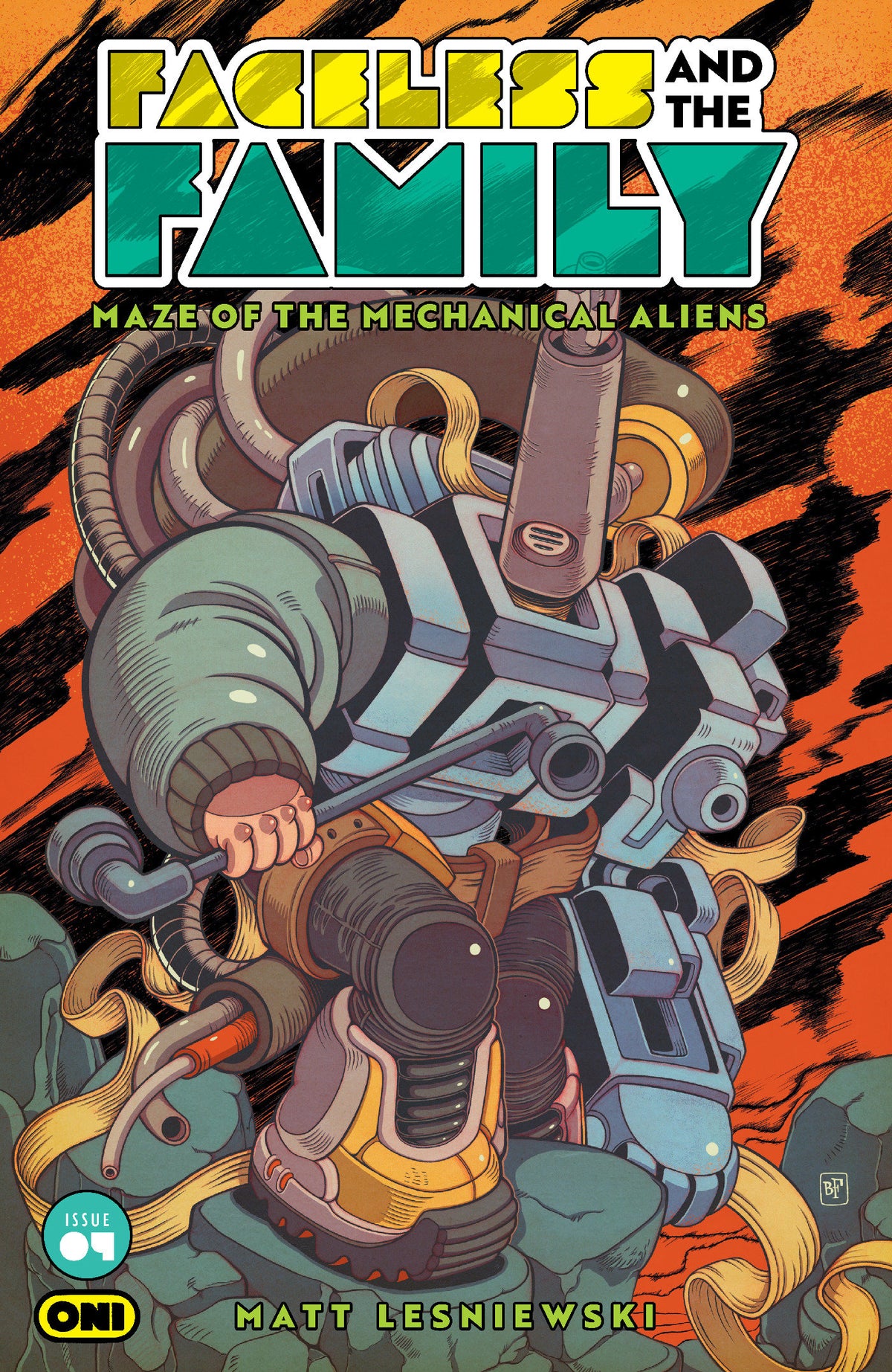 Faceless And The Family Maze Of The Mechanical Aliens #4 Cvr B Billy Fowler Var