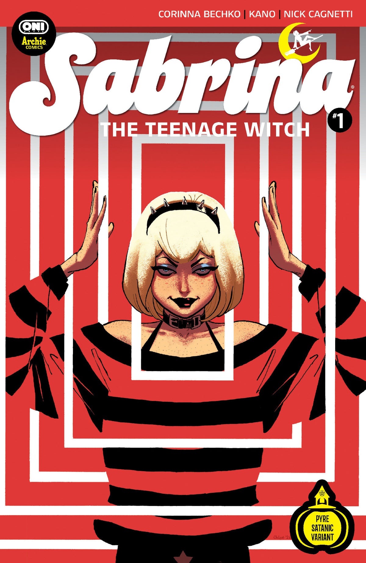 Sabrina The Teenage Witch #1 Cover W Chloe Brailsford Midnight Release Pyre Satanic Var