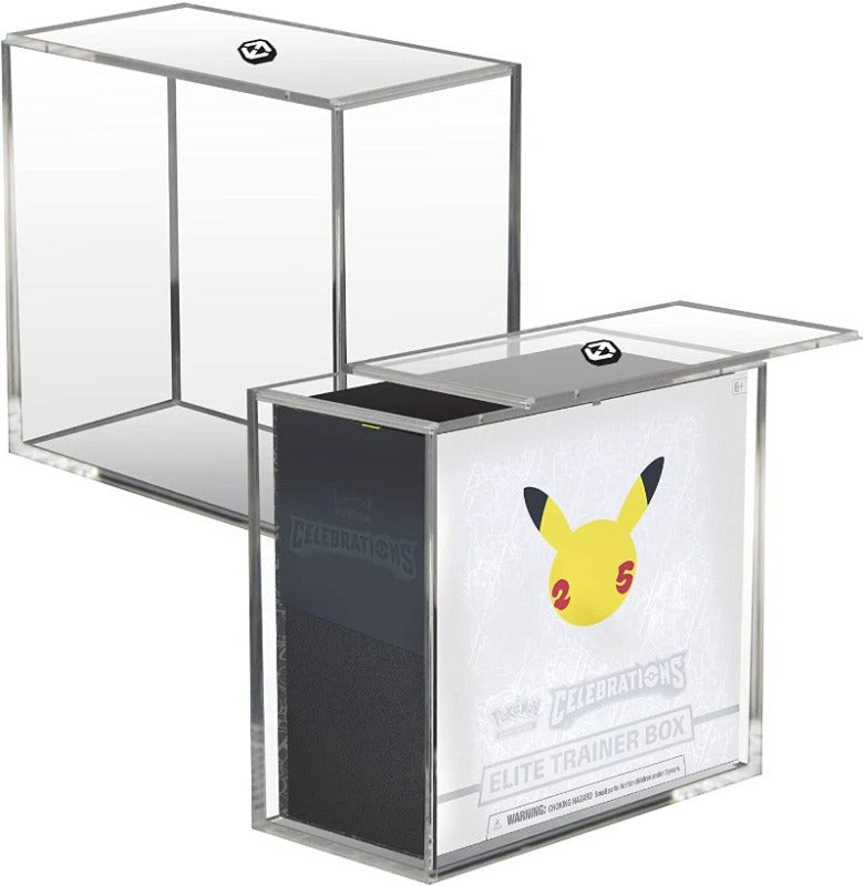 Pokemon ETB Elite Trainer Box w/ Sliding Lid Anti-UV - EVORETRO Acrylic Protector 4.0MM (Pack of 4)