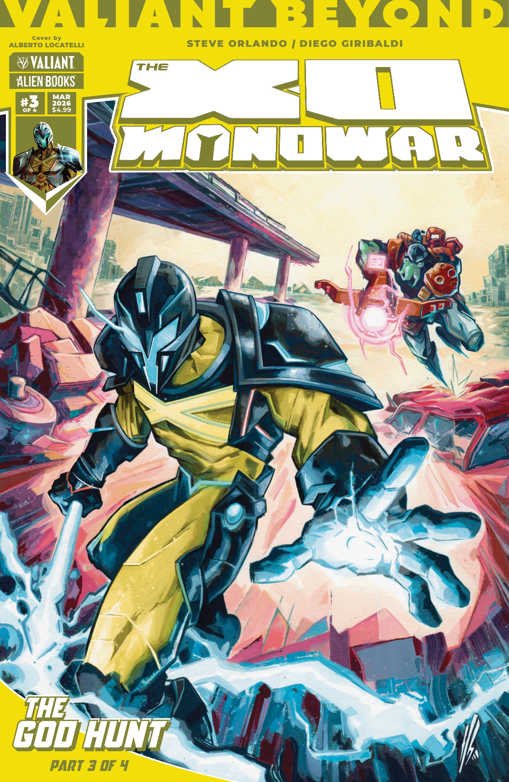 Valiant Beyond: The X-O Manowar #7--The God Hunt #3 Variant B (Locatelli)
