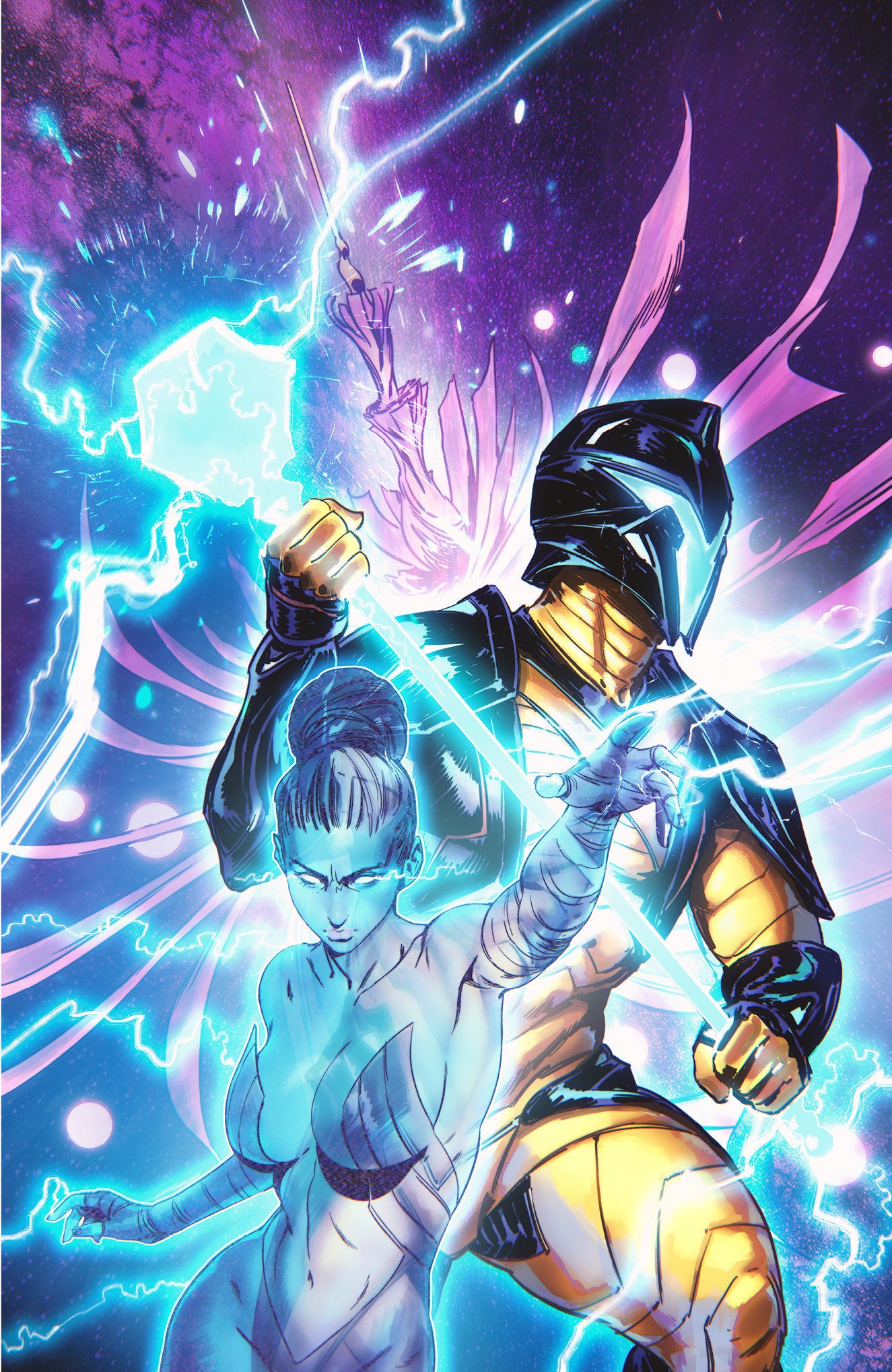 Valiant Beyond: The X-O Manowar #8--The God Hunt #4 Variant C (Noobovich Full Art)
