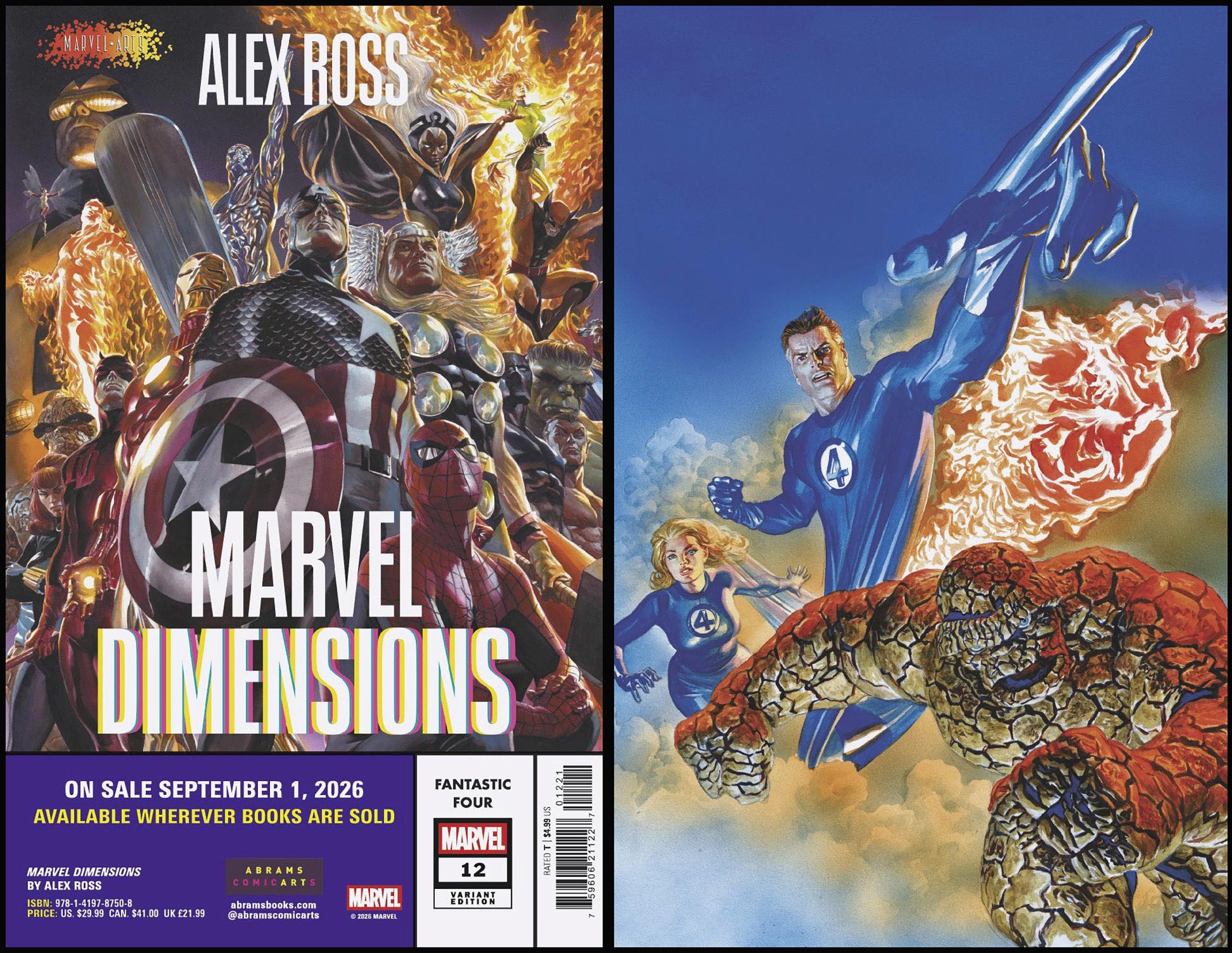 FANTASTIC FOUR #12 ALEX ROSS MARVEL DIMENSIONS VARIANT