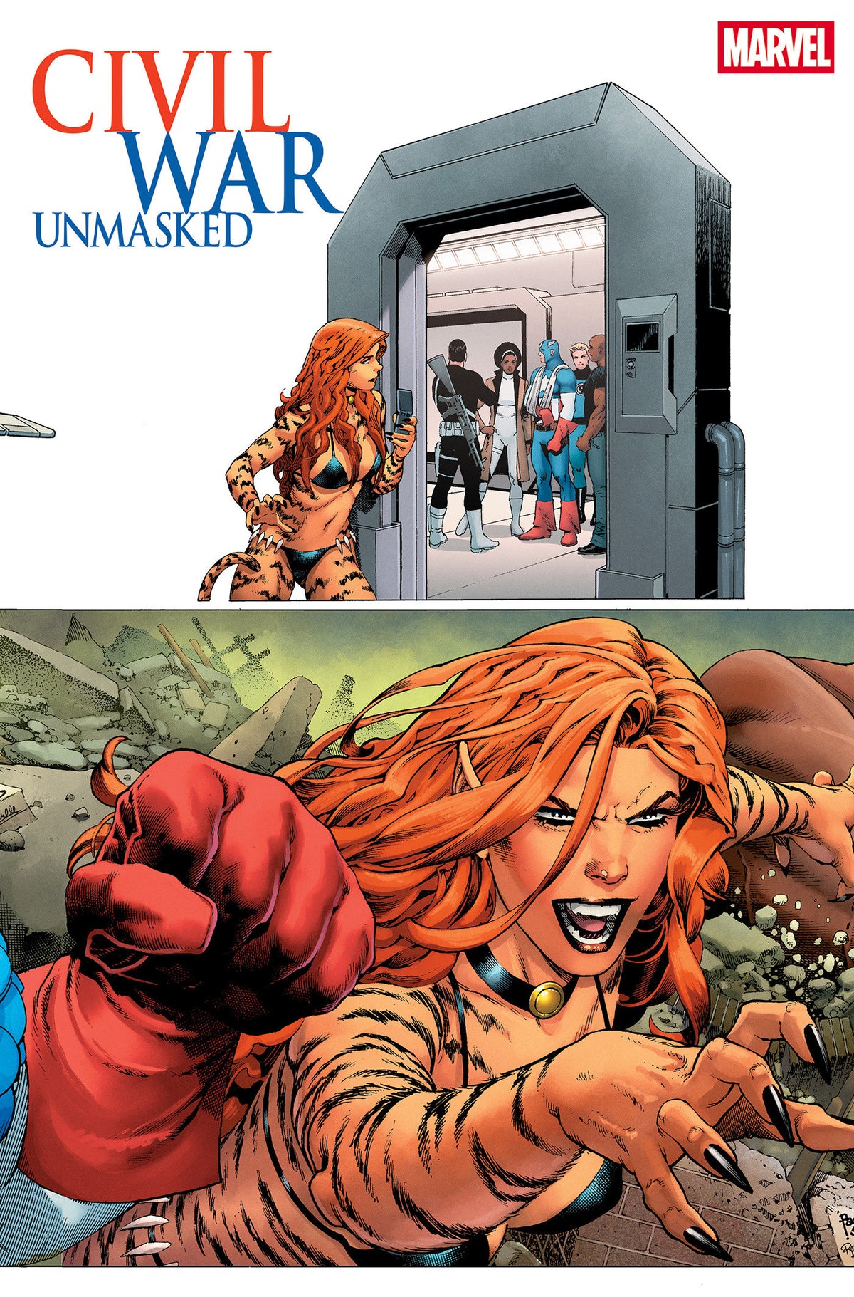 Civil War: Unmasked #4 Paulo Siqueira 5-Part Connecting Variant