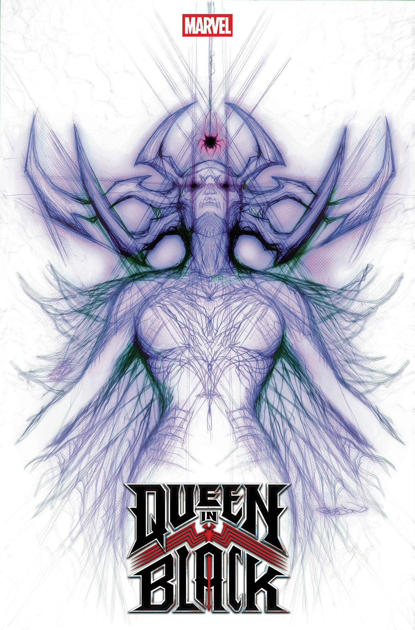 QUEEN IN BLACK #1 PATRICK GLEASON HELA WHITE WEBHEAD VARIANT [QIB]