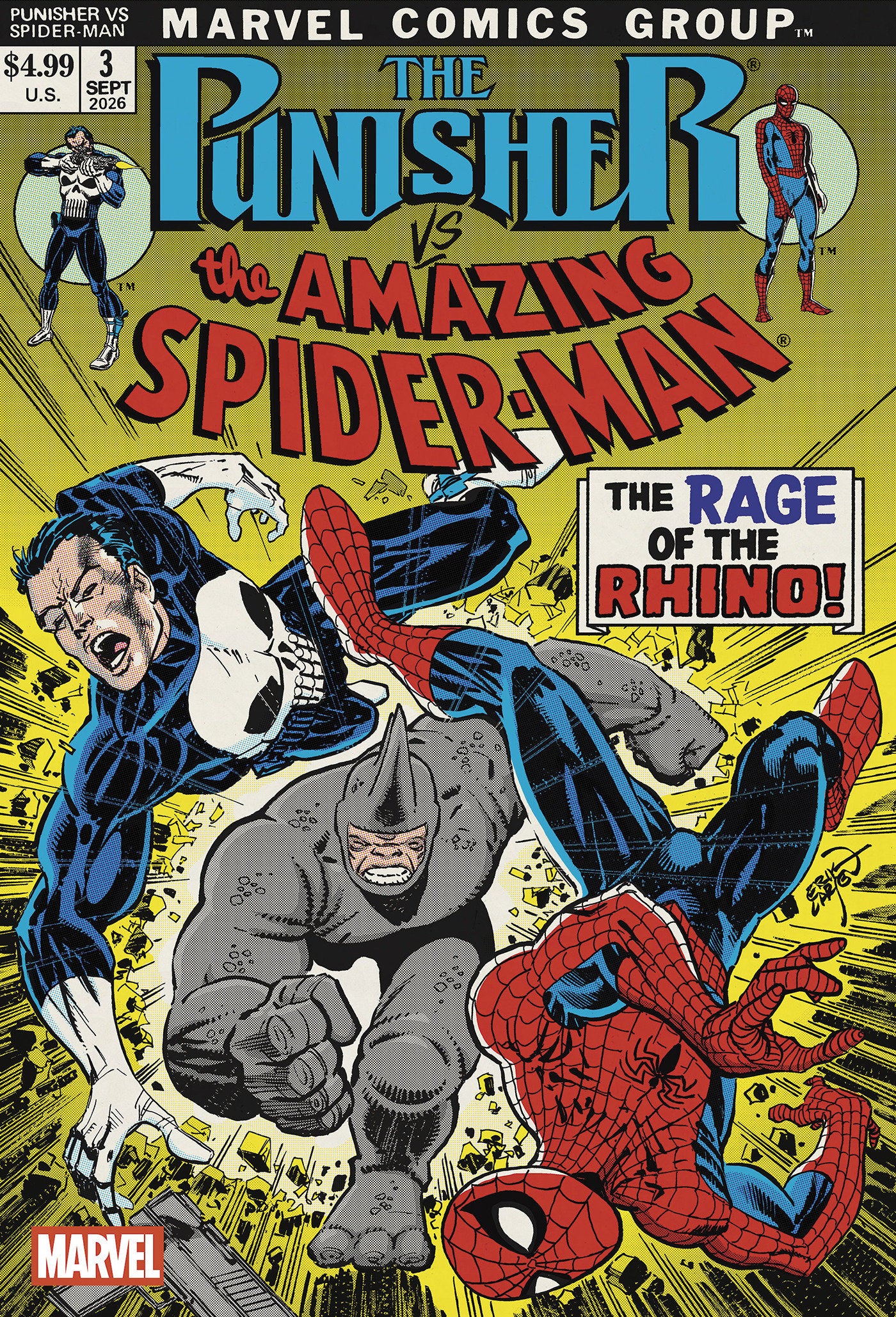 Punisher Vs. Spider-Man #3 Erik Larsen Variant