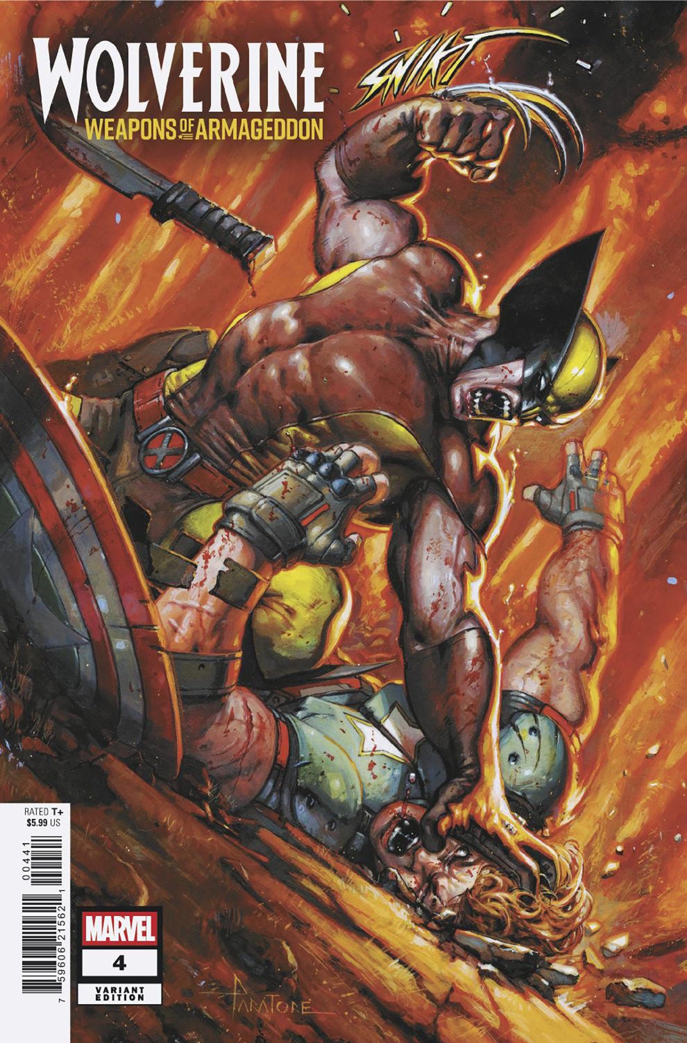WOLVERINE: WEAPONS OF ARMAGEDDON #4 DAVIDE PARATORE VARIANT