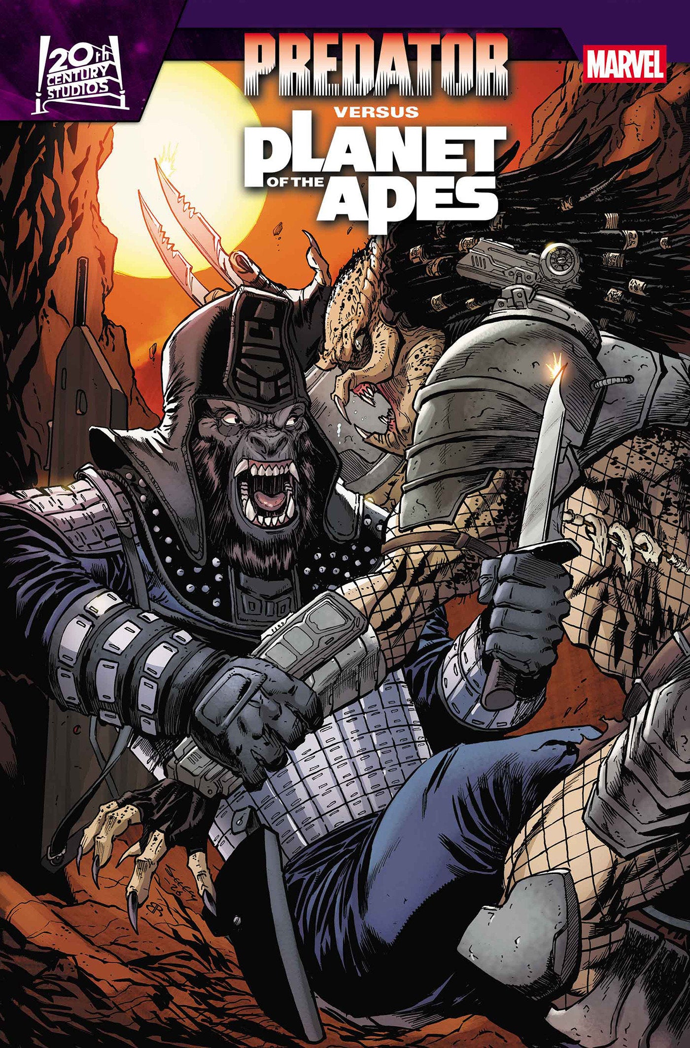 PREDATOR VS. THE PLANET OF THE APES #1 TIM SEELEY VARIANT