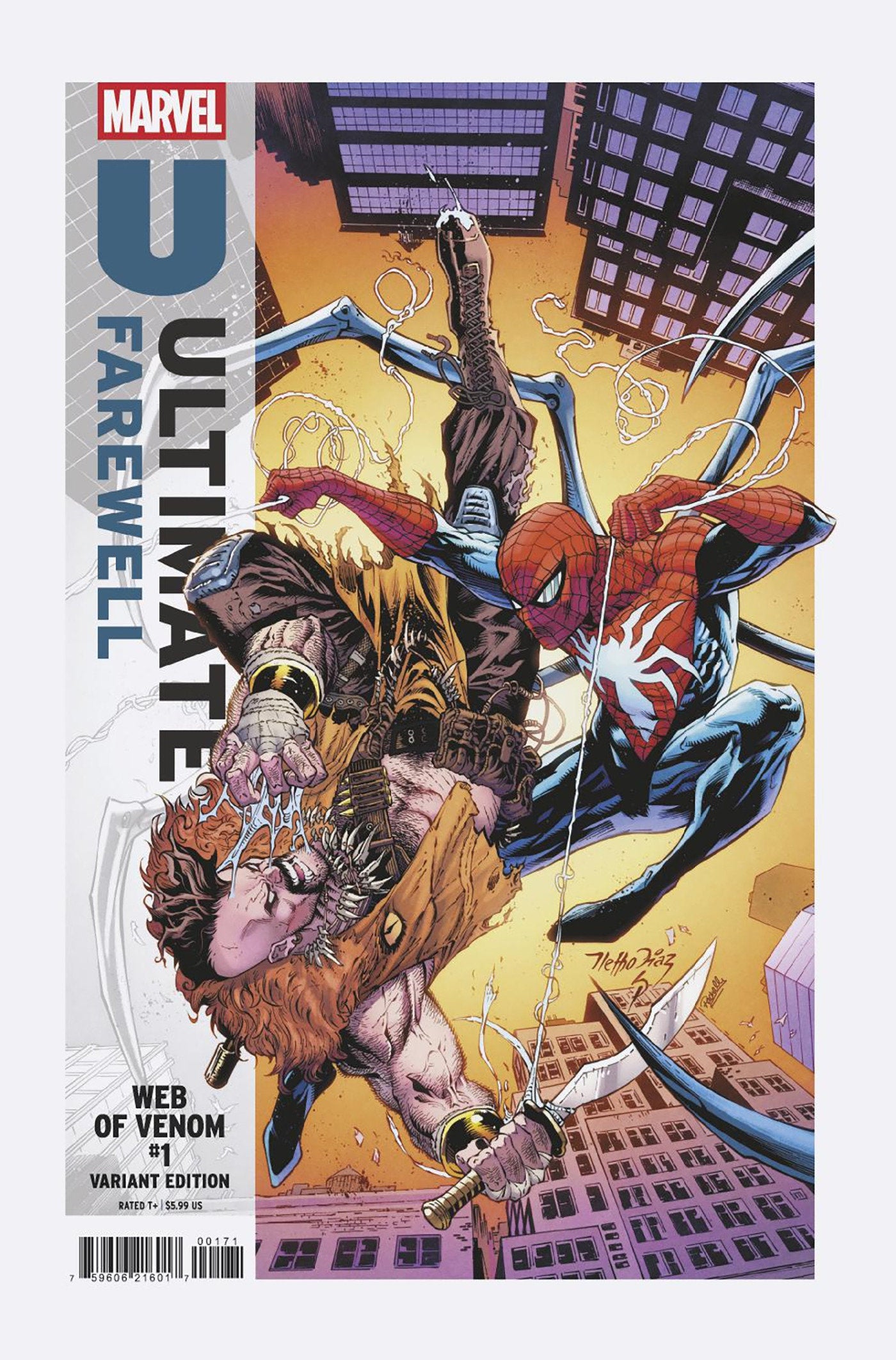 WEB OF VENOM #1 NETHO DIAZ ULTIMATE FAREWELL VARIANT