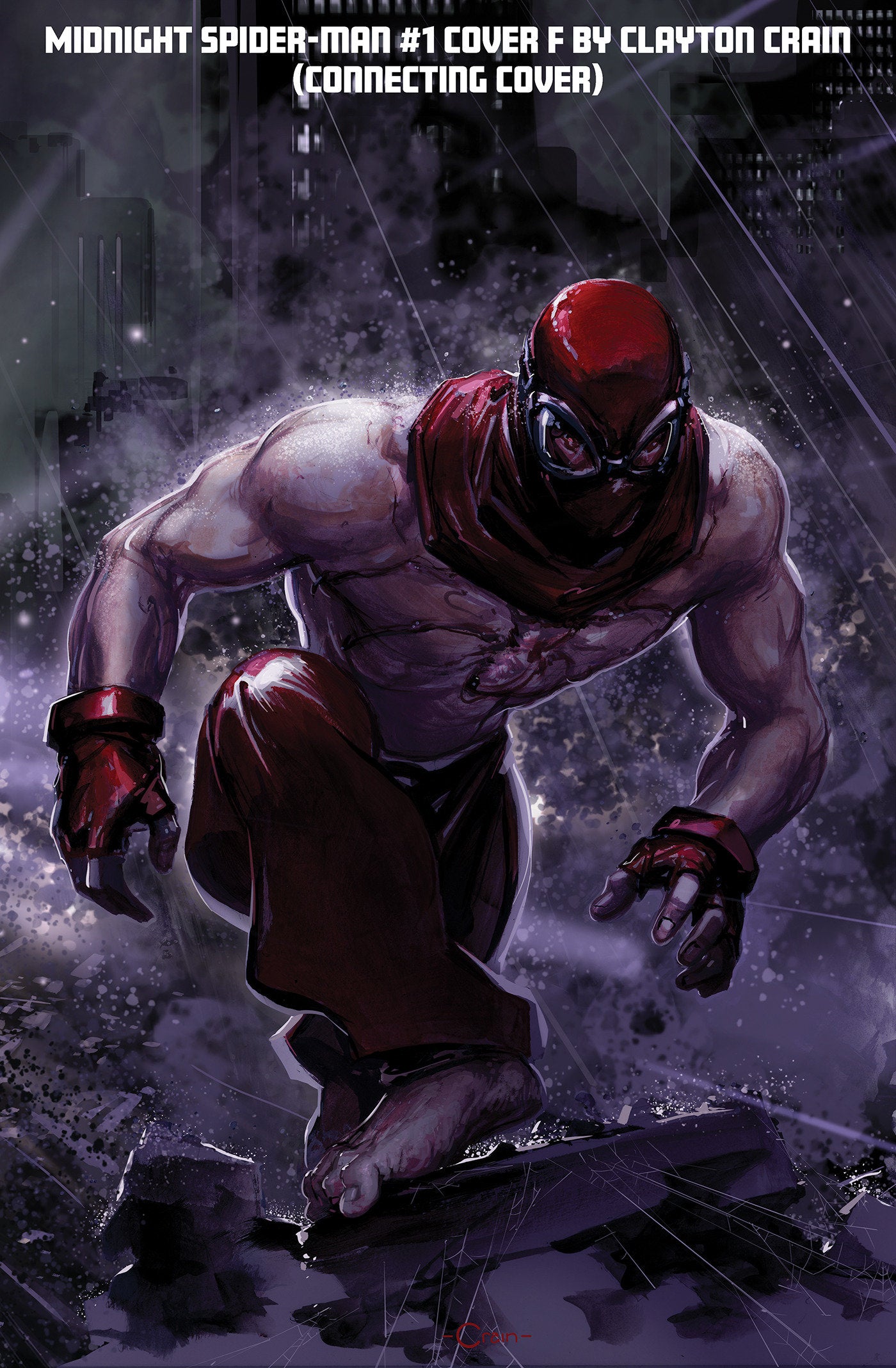 Midnight Spider-Man #1 Cover F Clayton Crain 3-Part Connecting Variant