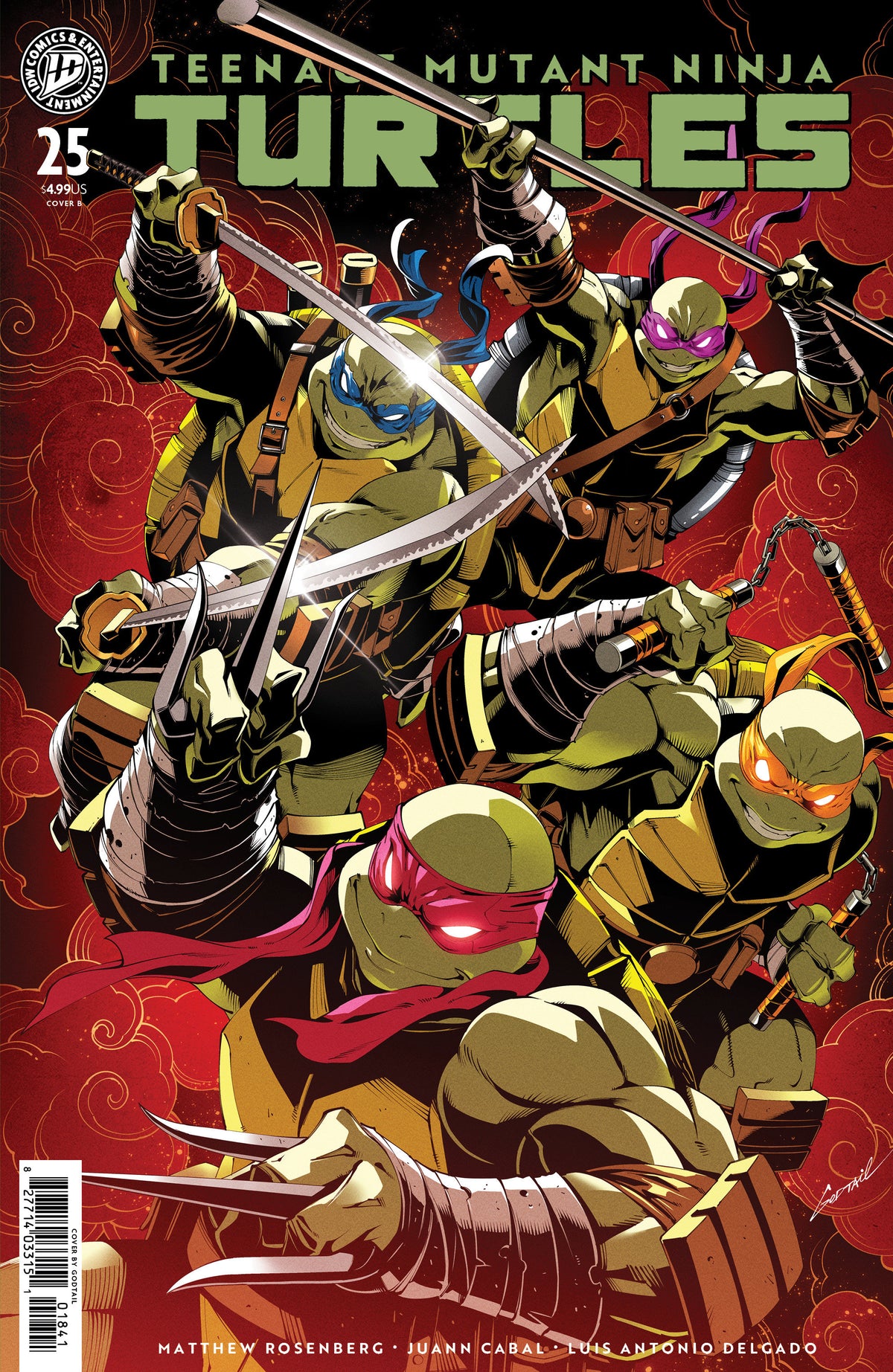 Teenage Mutant Ninja Turtles #25 Variant B (Godtail Cover Set)