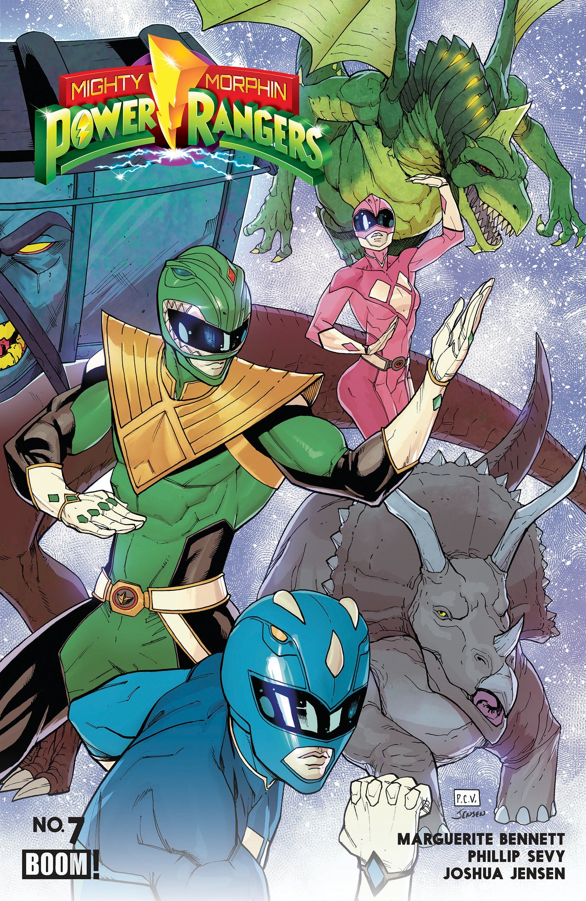 Mighty Morphin Power Rangers (2026) #7 B Variant (Dressed, Sevy)