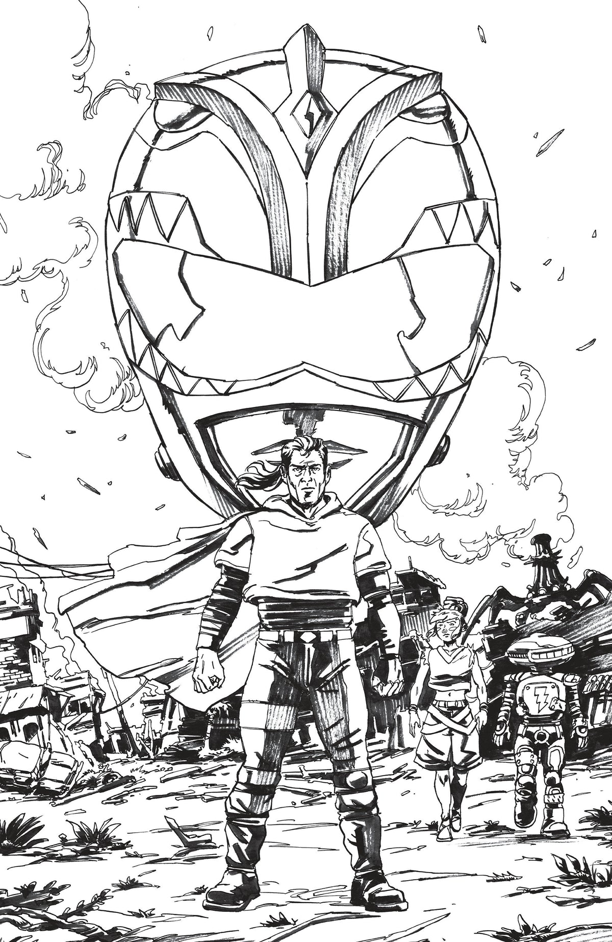 Power Rangers Green #5 J Unlimited Variant (Full Art, Vargas)