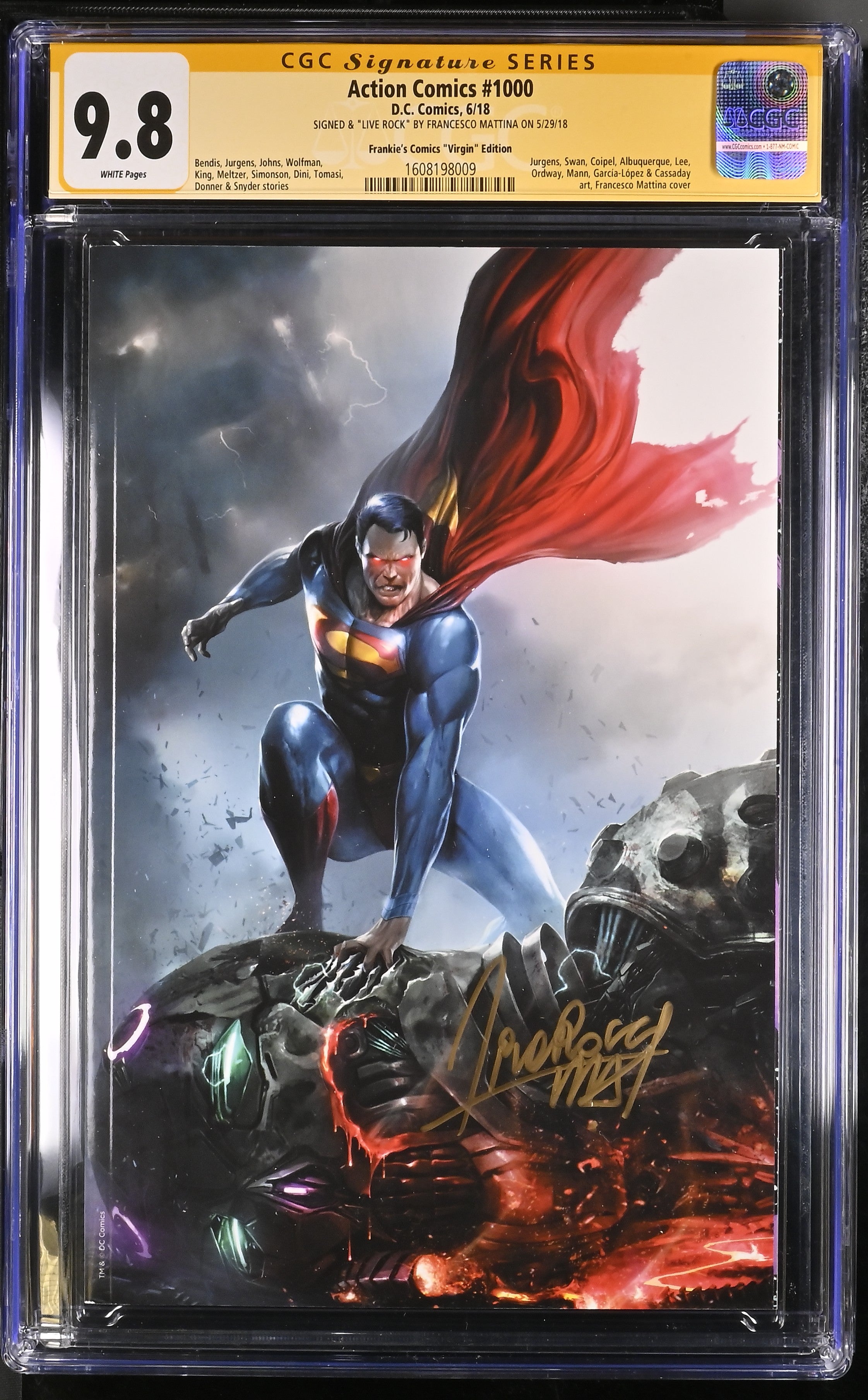 Action Comics #1000 (2018) CGC 9.8 - Frankie's Comics 'Virgin' Edition