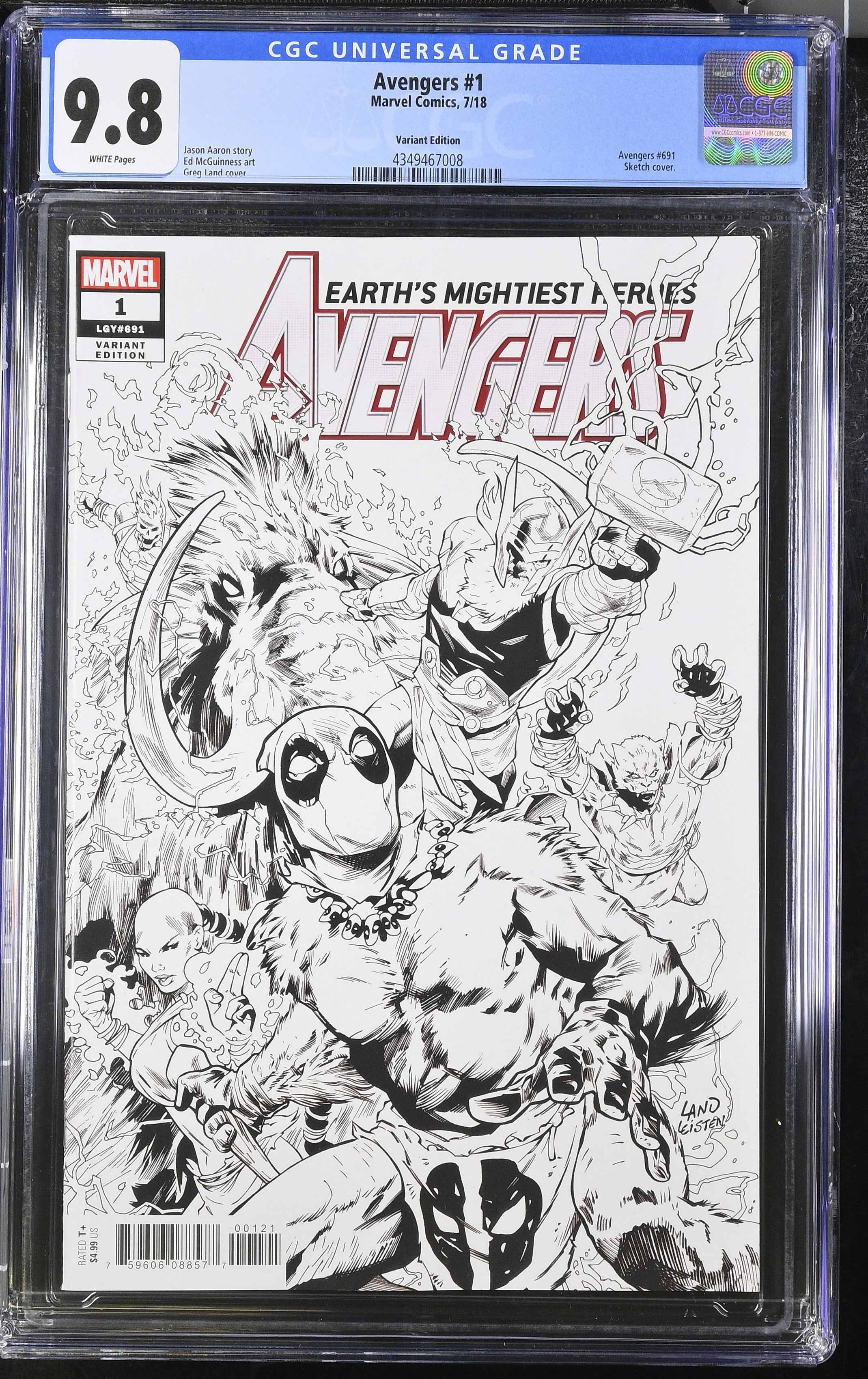 Avengers #1 (2018) CGC 9.8 - Variant Edition