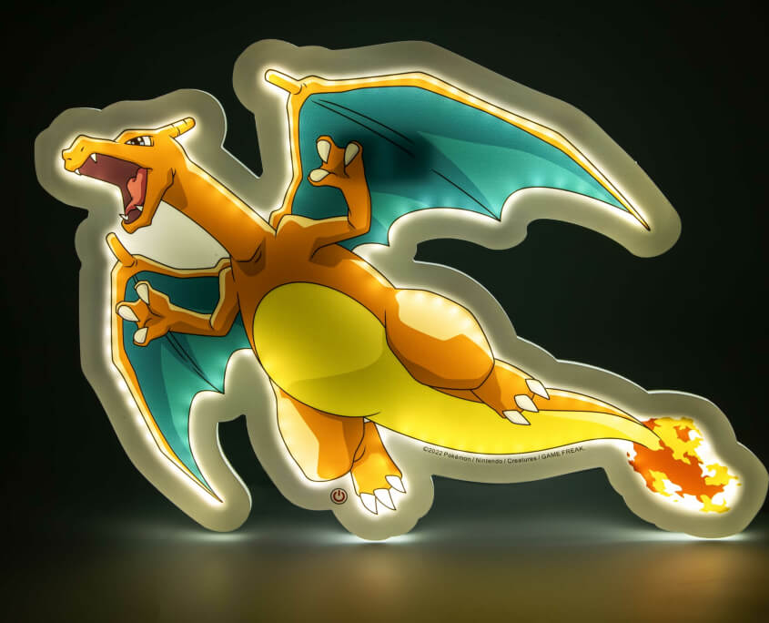 Charizard Wall Lamp Style Neon Pokémon