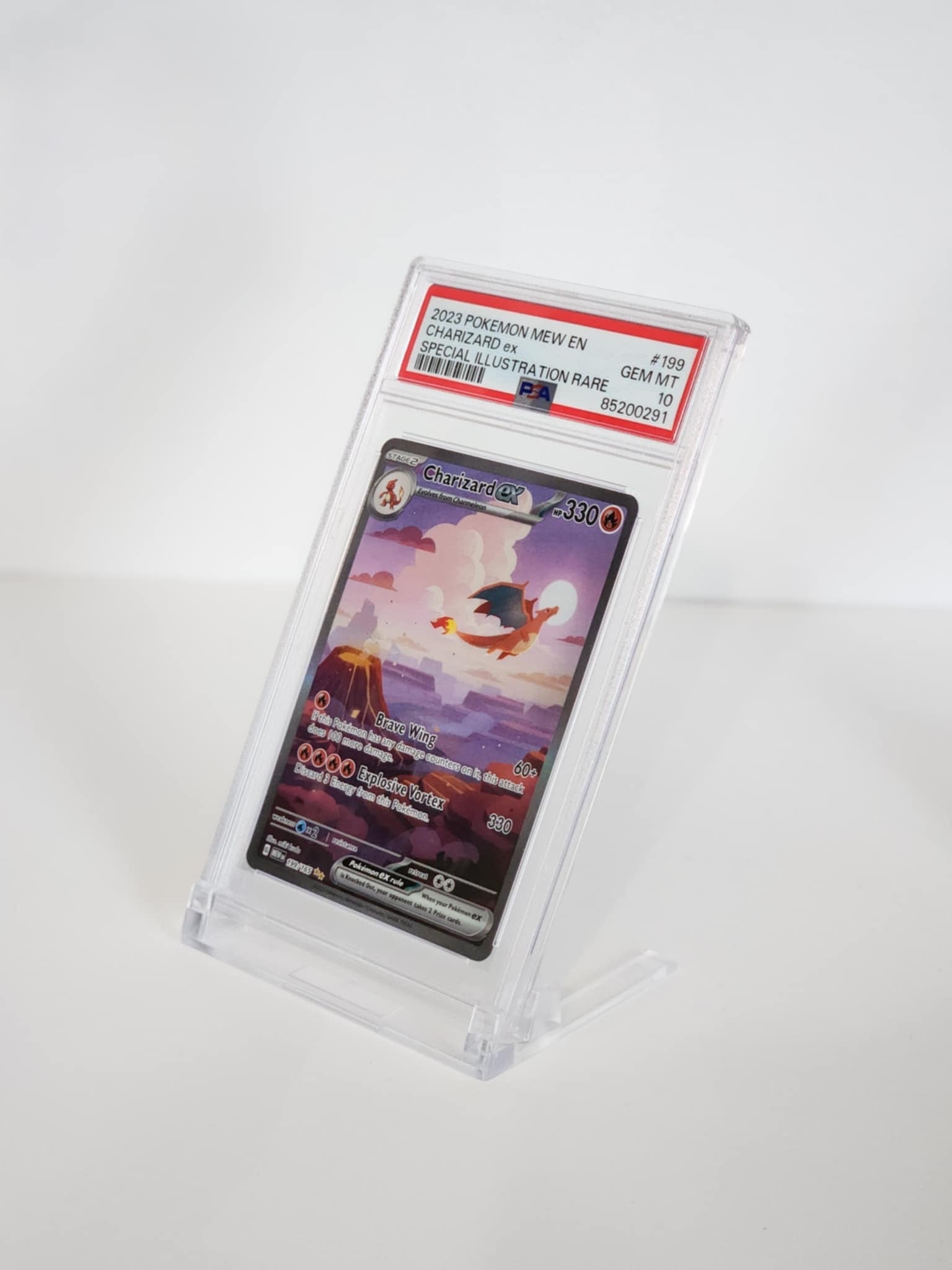 Transparent PSA & CGC Graded Card Slab Display Stand - 5-Pack Clear Holder for Graded Cards 5 PACK