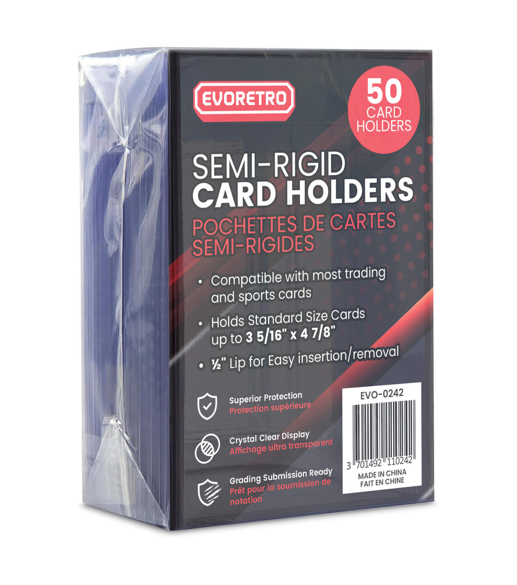 EVORETRO Semi-Rigid Card Holders - Grading 3 5/16” × 4 7/8”