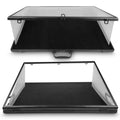 EVORETRO Lockable Display Case – Secure Showcase 24x36x4 Inch Black with removal Separator
