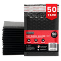 EVORETRO 50x Poly Bubble Mailers  6x10" – Black Protective Shipping Envelopes