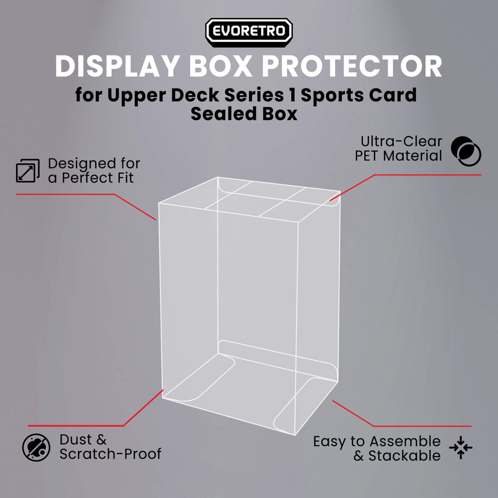 Upper Deck Series 1 Sports Card Sealed Box - PET Protector 0.45MM - EVORETRO