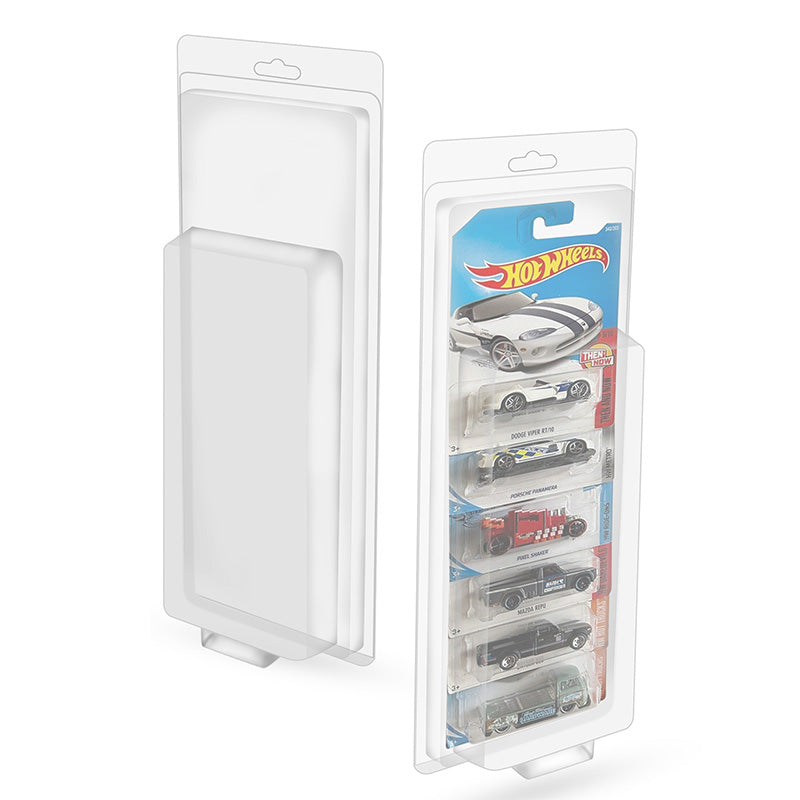 5 Cars Mainline Hot Wheels EVORETRO Blisters Protectors