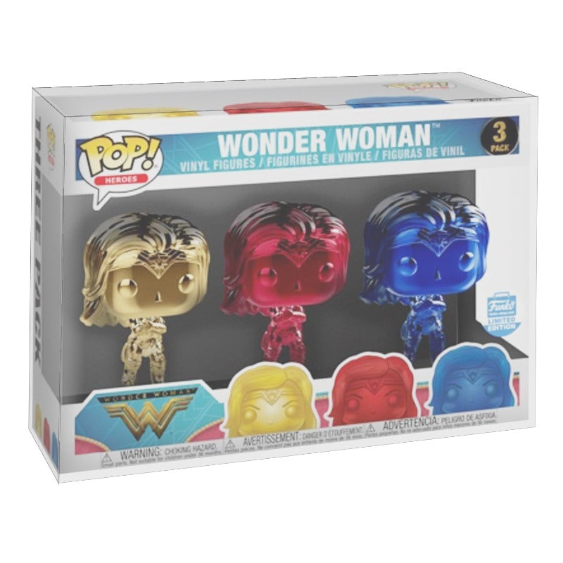 Funko Pop 2 Single Pop Wonderwoman EVORETRO PET Protector 0.35MM