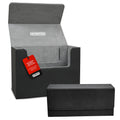 EVORETRO Magnetic Card Holder - 180+ Toploaders or 500+ Trading Cards | Black/Grey