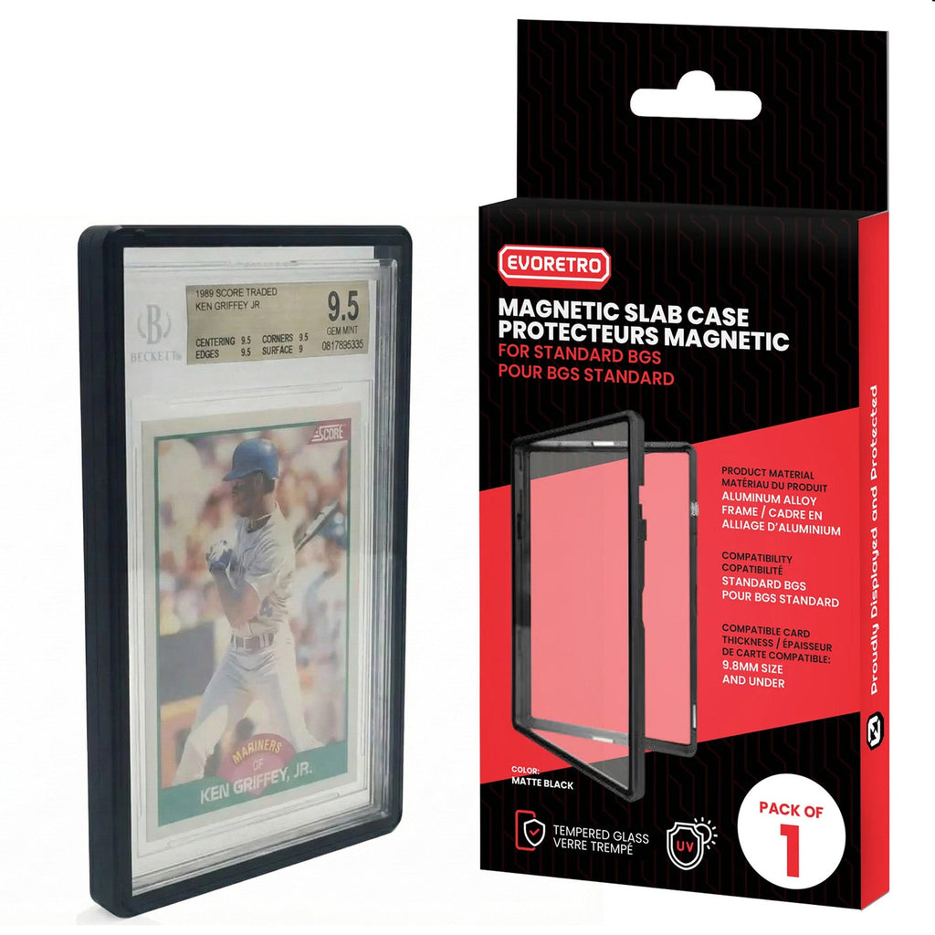 BGS Beckett EVORETRO Magnetic Slab Case – Matte Black