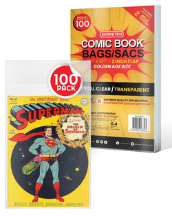 Golden Age Comic Book Bags 2 MIL