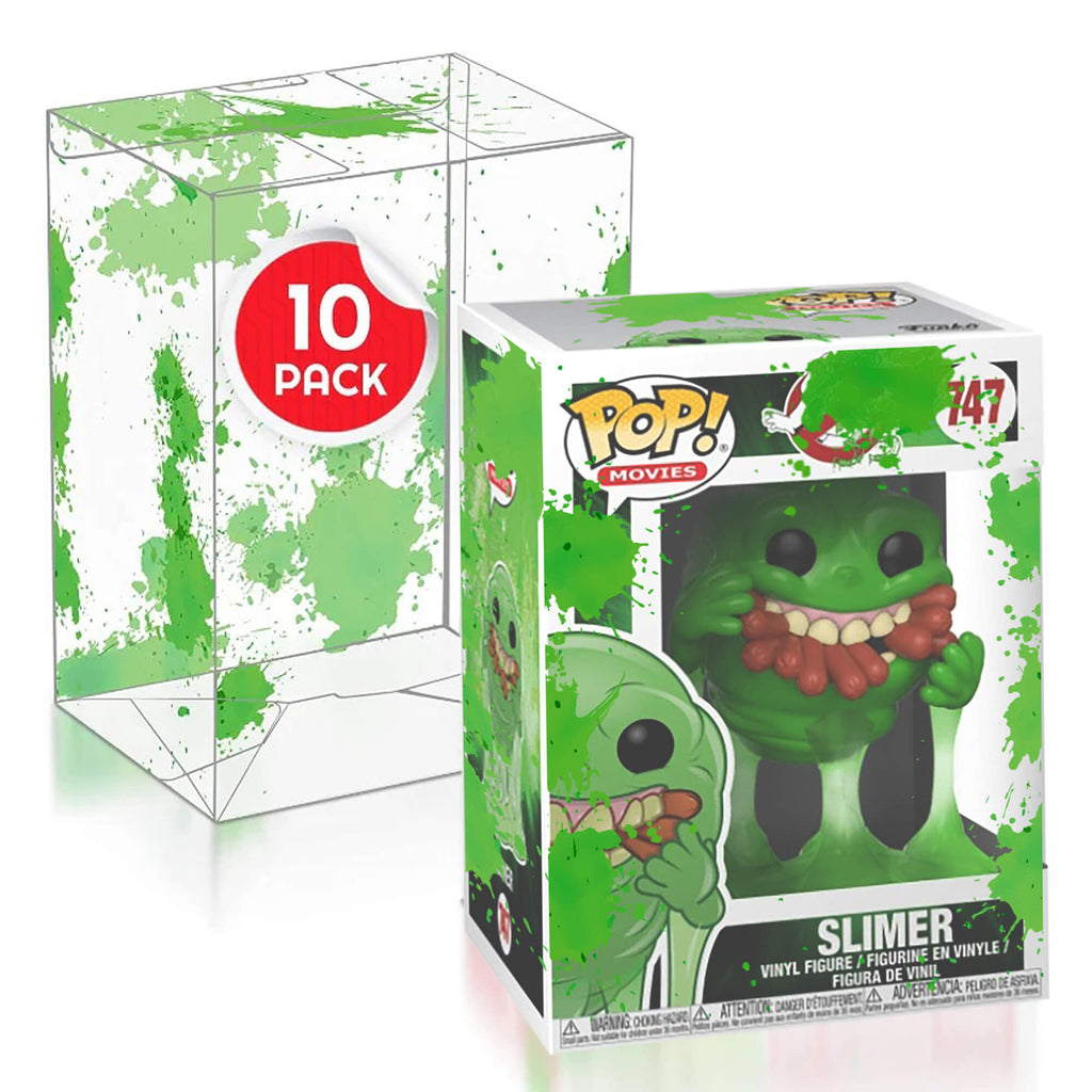 Funko Pop 4 Inches - Green Splatter PET EVORETRO Protector 0.40MM - Pack of 10