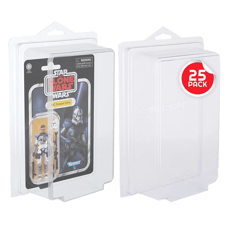 EVORETRO Blister Protector for 3.75” Star Wars & GI Joe Carded Figures - Pack of 25