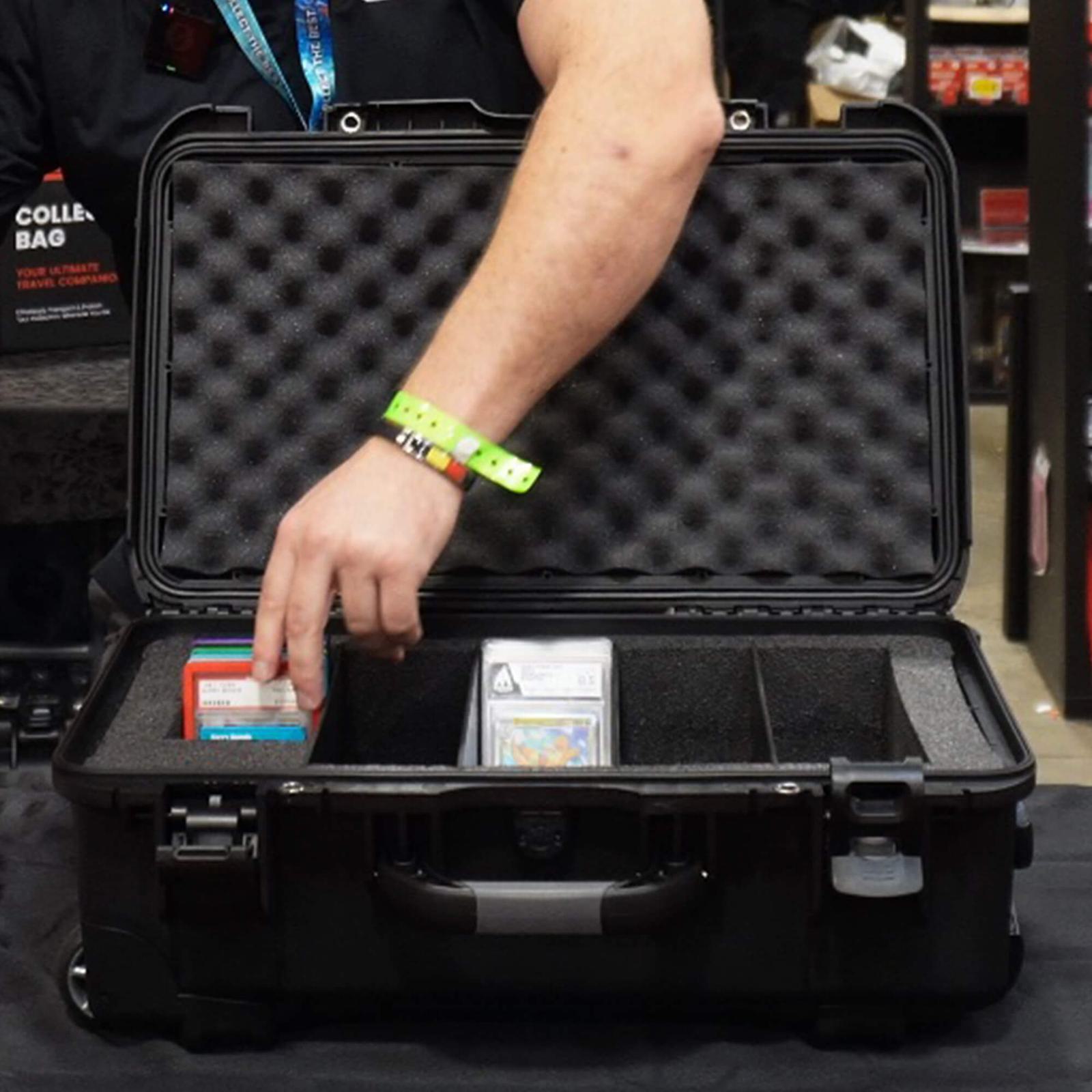 EVORETRO Waterproof Wheeled Card Case - Holds 160 Graded Slabs