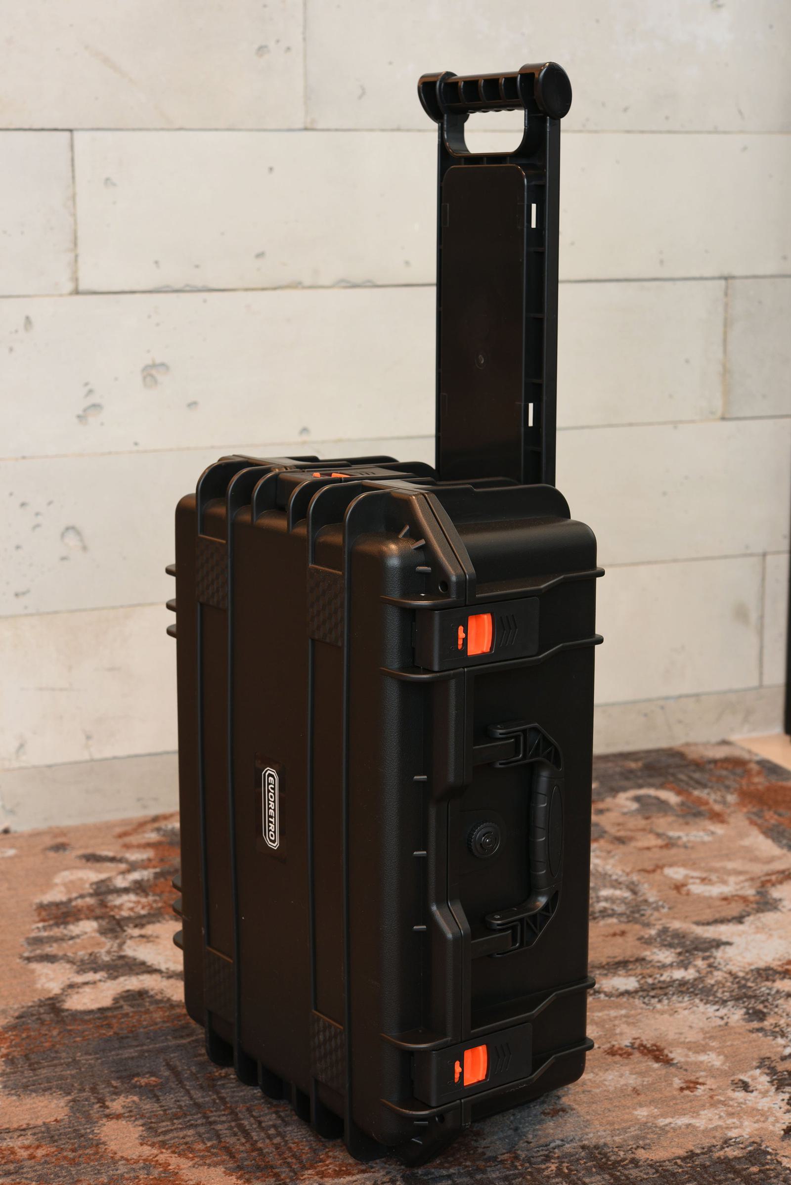 EVORETRO Travel Roller Case for Graded Cards – 4-Row Heavy-Duty Build