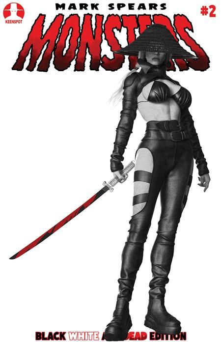 Mark Spears Monsters #2 4th Ptg Black White & Dead Edition CVR E  Mark Spears Taste Of Blood Holofoil Flip Var
