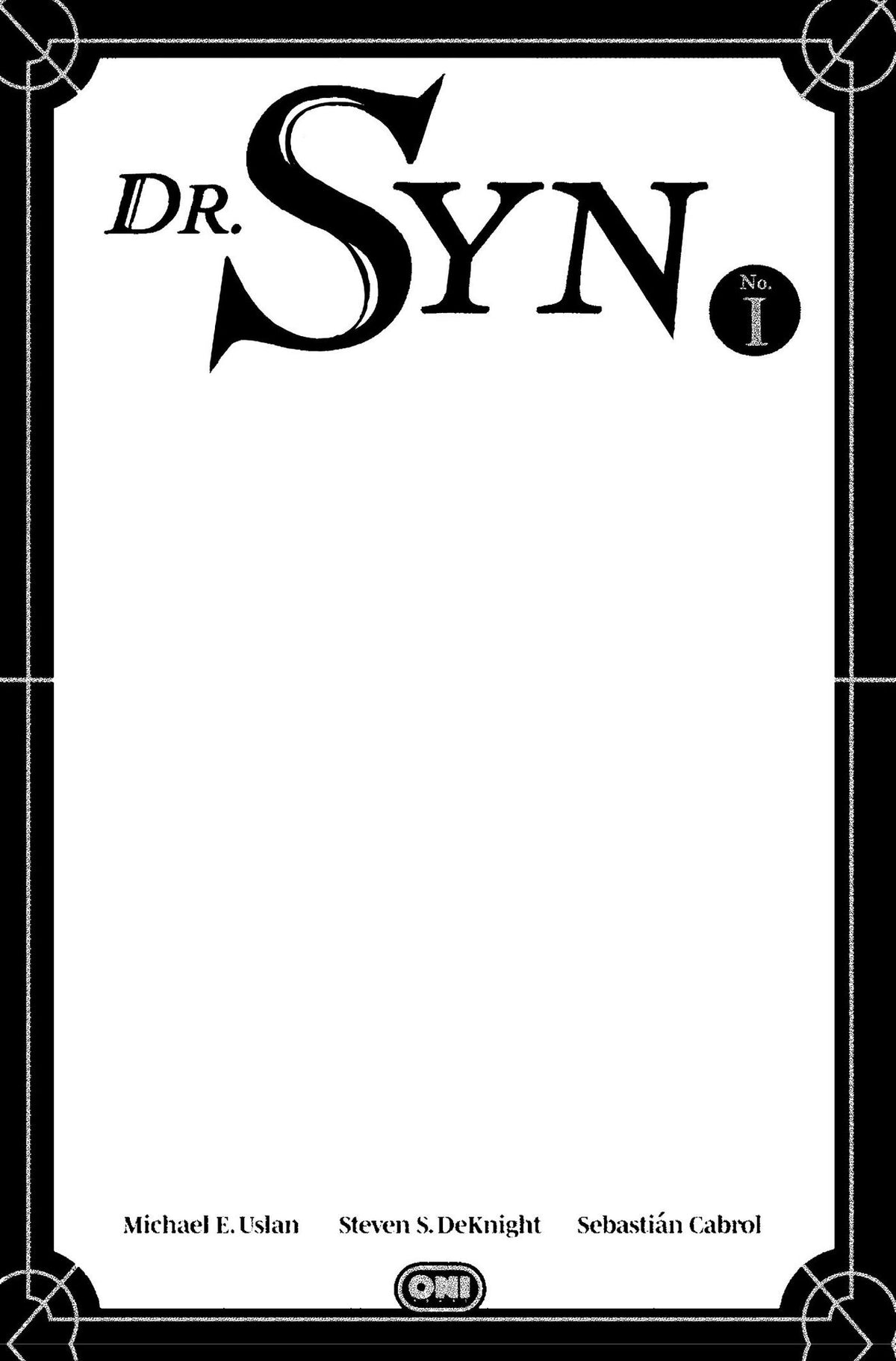 Dr Syn #1 Cover D Blank Sketch Var