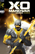 X-O Manowar: Black, White & Gold #4 Variant B (Olivetti Black, White & Gold Variant)