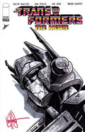DF Transformers The Movie 40th Anniversary Edition #1 Blank Variant Signed And Remarked By Ken Haeser