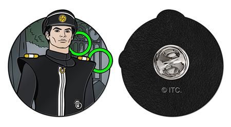 Captain Scarlet Cpt Black Enamel Pin Badge