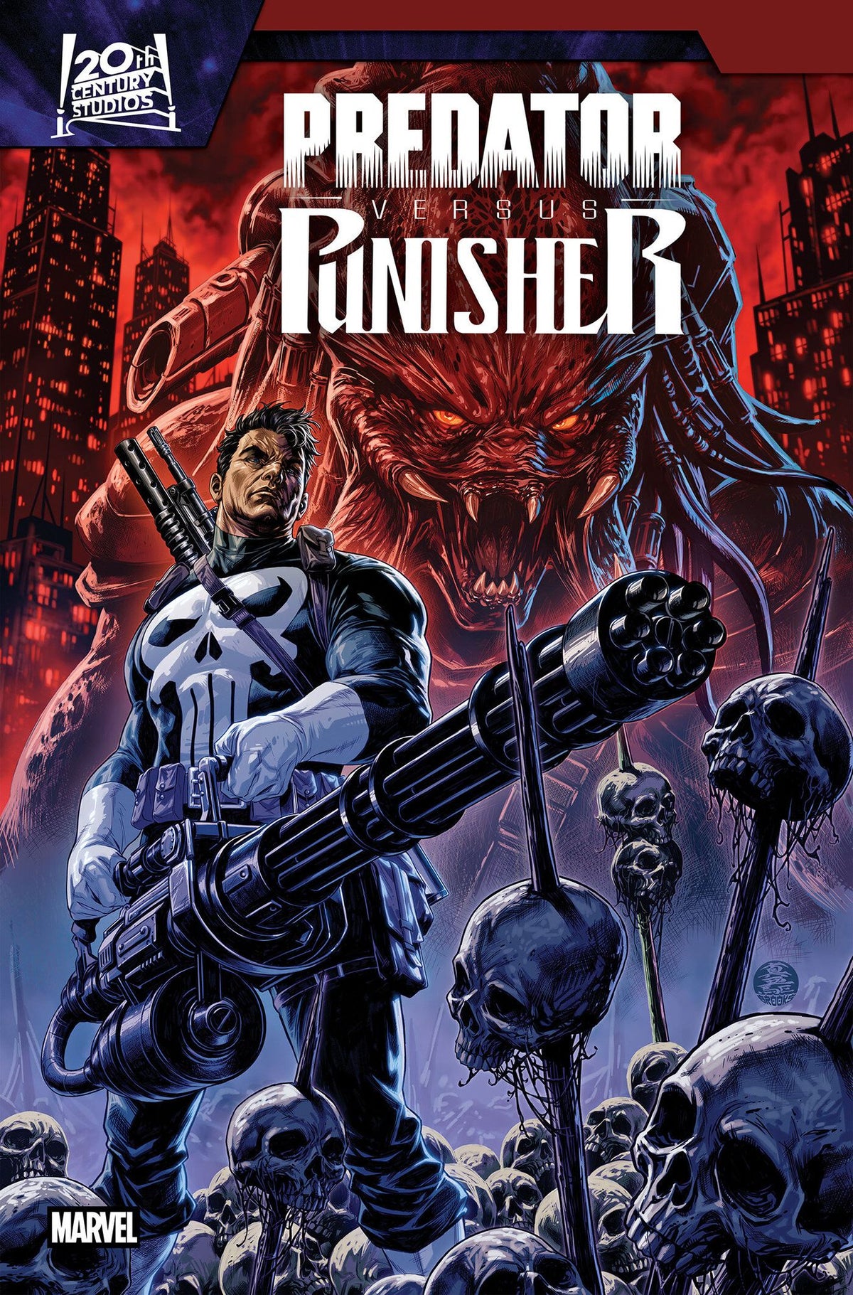 Predator Vs. Punisher #3 Cover D Mark Brooks Variant