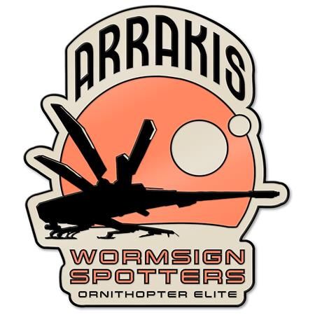 Dune 3 Arrakis Enamel Pin Badge