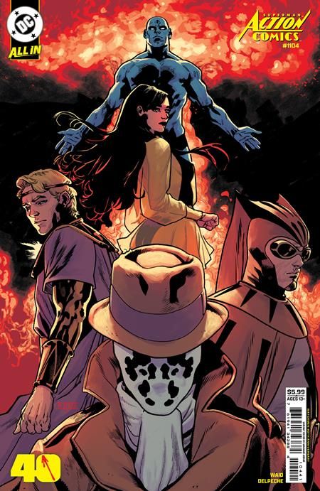 Action Comics #1104 CVR D Mahmud Asrar Watchmen 40th Anniversary Card Stock Var