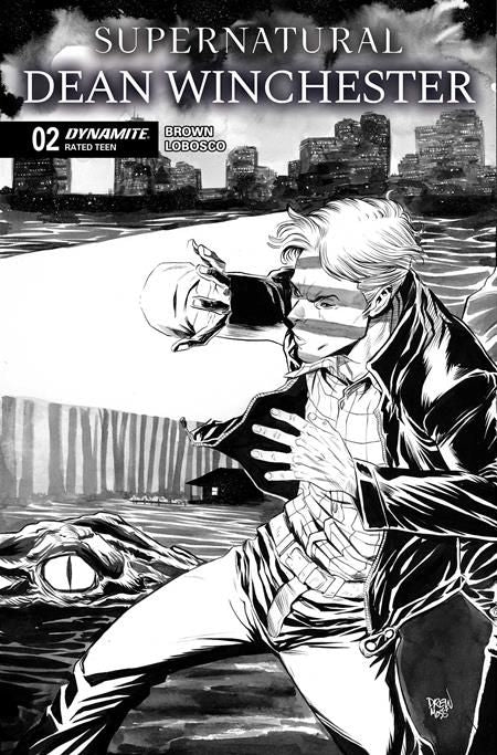 Supernatural Dean Winchester #2 CVR K Drew Moss Line Art Var