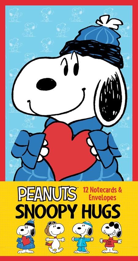 Peanuts Snoopy Hugs Notecards 12 Notecards And Envelopes