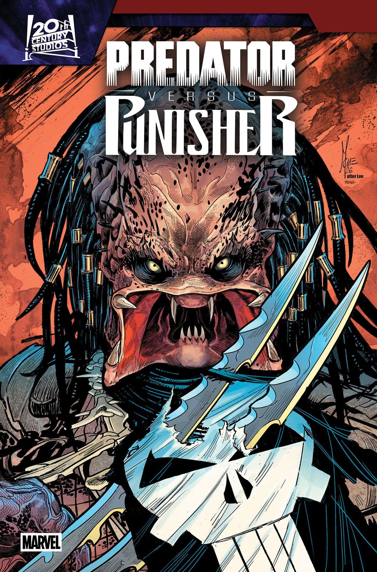 Predator Vs. Punisher #3 Cover B Marco Checchetto Homage Variant