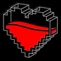 Fp Original Gaming Glass Health Enamel Pin Badge